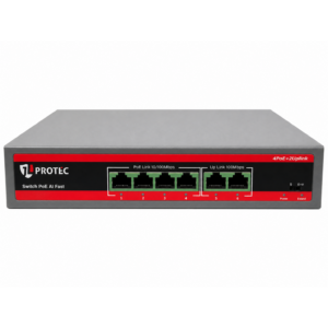 Switch 4 PoE + 2 FE - JL-0420F