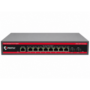 Switch 8 PoE + 2 SPF - JL-0802GB-M