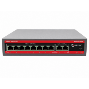 Switch 8 PoE + 2 SPF - JL-0820F