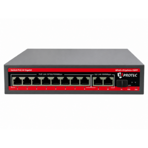Switch PoE Full Gigabit de 8+2+1 portas - JL-0821GB